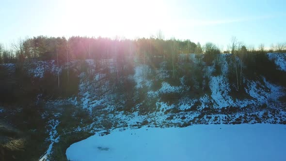 A Flooded Quarry Near The Village Of Ruba 