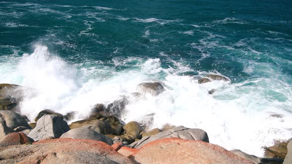 Granite Island Rocks Along the Coastline South Australia