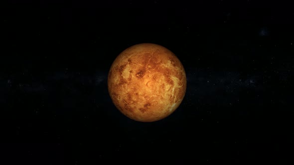 3d Venus Surface Rotated animated