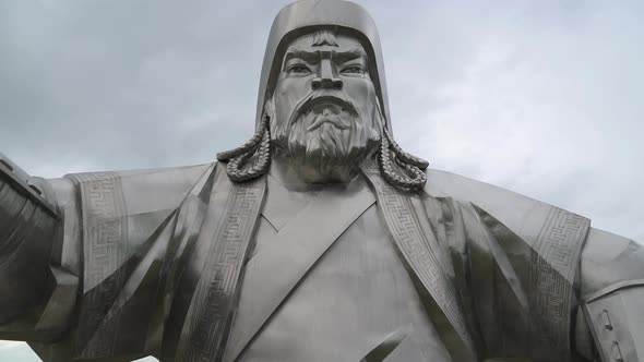 Equestrian Statue of Great Warrior Genghis Khan in Ulaanbaatar Mongolia