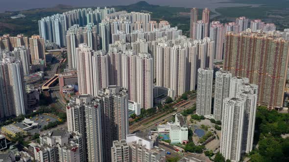 Top view of Hong Kong residential 