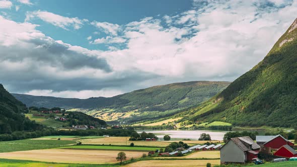 Byrkjelo Village Sogn Og Fjordane County Norway