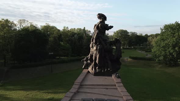 Kyiv, Ukraine: Babi Yar. Memorial Mass Murder of Jews. Aerial View