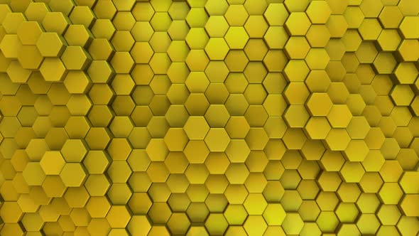 Hexagon Background Gold