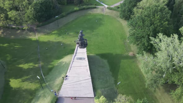 Kyiv, Ukraine: Babi Yar. Memorial Mass Murder of Jews. Aerial View