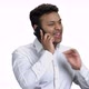 Young Expressive Businessman Talking on Phone - VideoHive Item for Sale