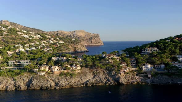 View over bay of Port Andratx, Mallorca, Spain