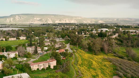 View of the Israeli Kibbutz Bet Zera