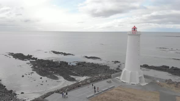 A Beautiful Square Lighthouse    Lighthouse Stock Video Footage (8)