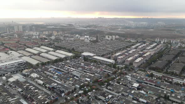 Industrial Factory Aerial