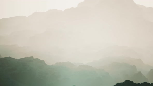 Fog in Rocky Mountain Valley