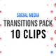 Social Media - Linear Transitions 10 Clips - VideoHive Item for Sale