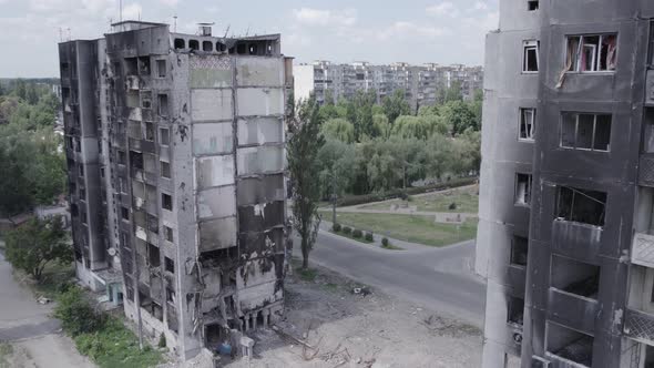 War in Ukraine  Destroyed Building in Borodyanka