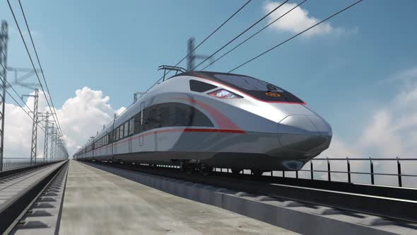 Train high-speed rail operation