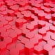 4K Red Looped Hexagonal Background - VideoHive Item for Sale