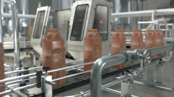 Automated conveyor line deals with the product distribution at the facility