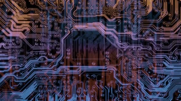 A Colorful Animation Shows the Flow of Data on a PC Motherboard