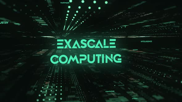 Sci Fi Digital Data Word Exascale Computing