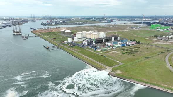 Water Discharging into the Ocean Causing Pollution