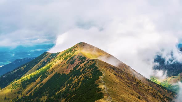 Misty Mountains Nature Background