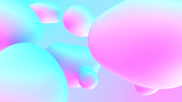 Colorful Stylish Liquid Bubbles Shapes