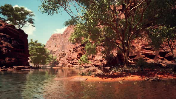 Colorado River Flows Through the Grand Canyon