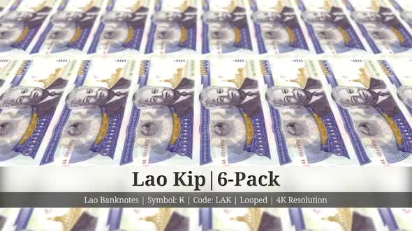 Lao Kip | Laos Currency - 6 Pack | 4K Resolution | Looped