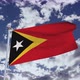Timor Leste Flag With Sky 4k - VideoHive Item for Sale