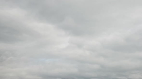 Scary And Rainy Clouds, Autumn, Time Lapse