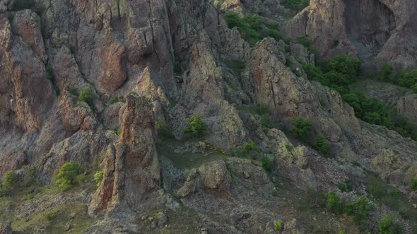 Aerial View On Volcanic Mountain In Madzharovo