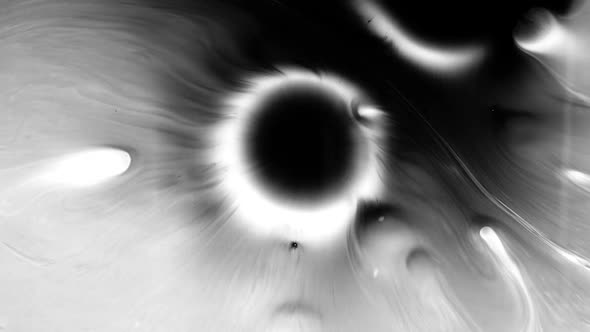 Black Ink Drops In Water alt