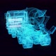 Remicon Cement Truck Hologram Rotating 4k - VideoHive Item for Sale