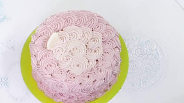 Decorated Pink Cake 15