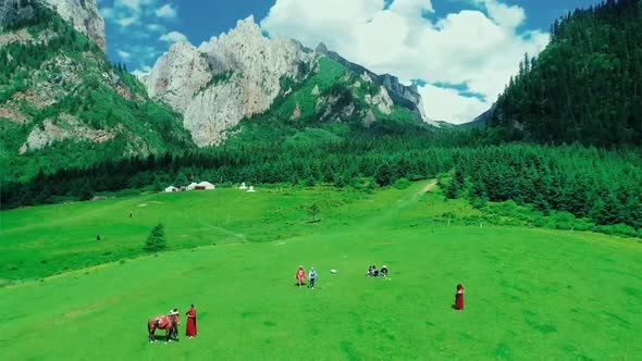 green mountain scenery