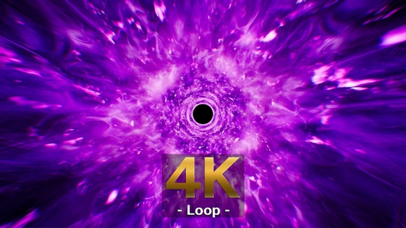 Purple Fire Holes 4K
