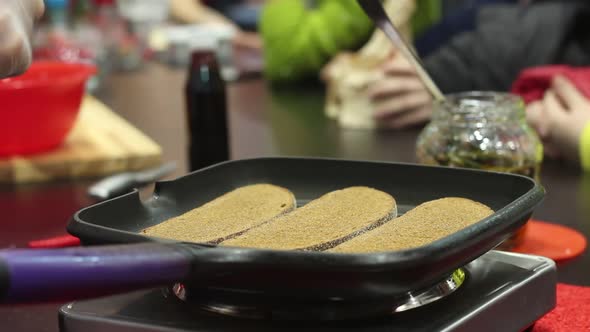 Chef Toasts Bread