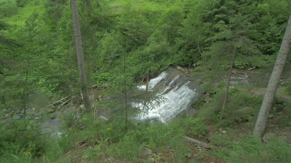 Waterfall in a forest