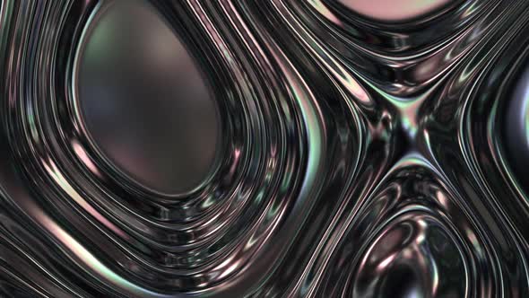 Abstract Liquid Metal Background 04