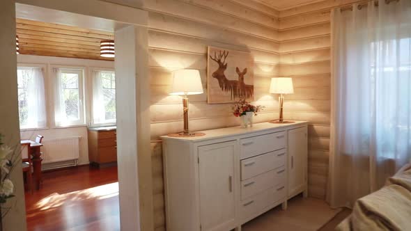 Interior of a Living Room And Kitchen in a Private Residential Home