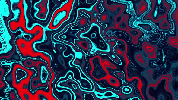 Liquid Fractual Background | Animation Modern Reflection Map Texture