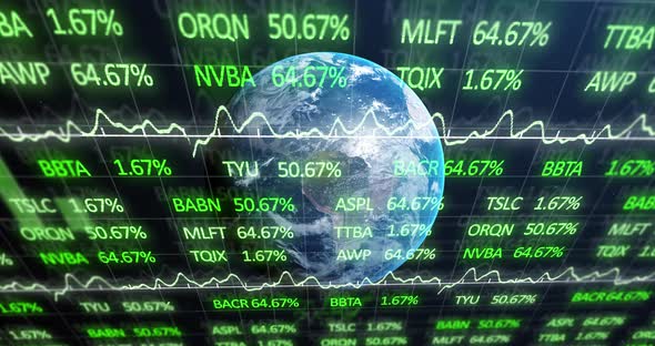 Animation of global business 4k alt