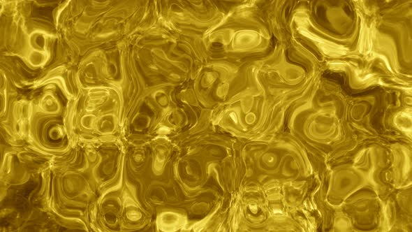 Abstract Yellow Color Silky Marble Liquid Effect