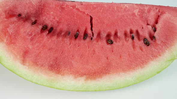 Big Ripe Slice Of A Delicious Watermelon