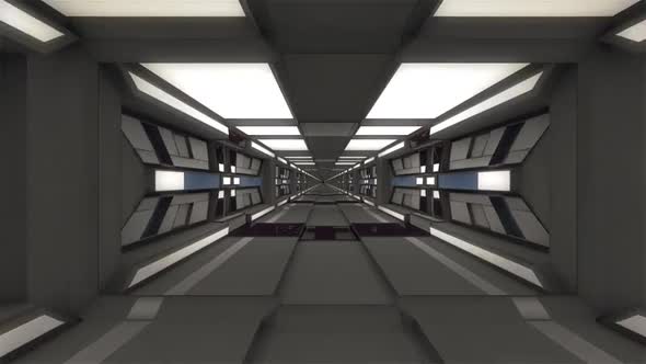 Sci-Fi Corridor Tunnel transition to Alpha