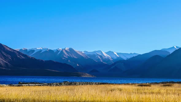 Time lapse at Pangong lake,Ladakh India