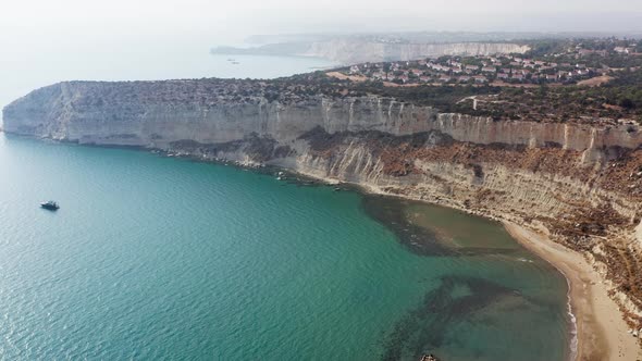 Aerial Shot Seascape Cyprus