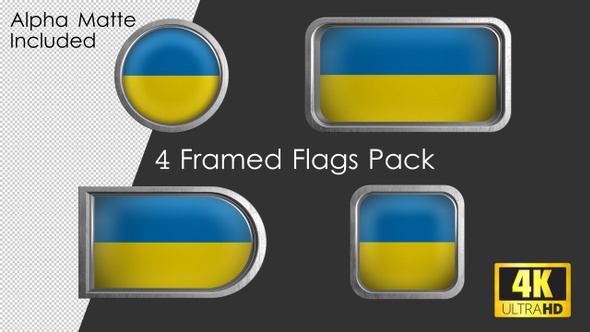 Framed Ukraine Flag Pack