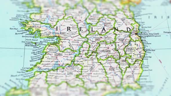 Ireland Paper Map Slider Shot