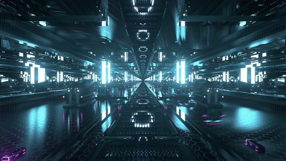 Sci Fi Light Corridor