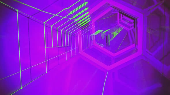 Abstract Tunnel Purple